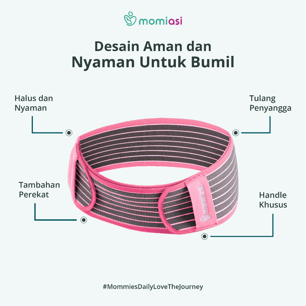 Momiasi – Belly Belt Bamboo Maternity Corset - Sabuk Penyangga Perut Ibu Hamil Premium