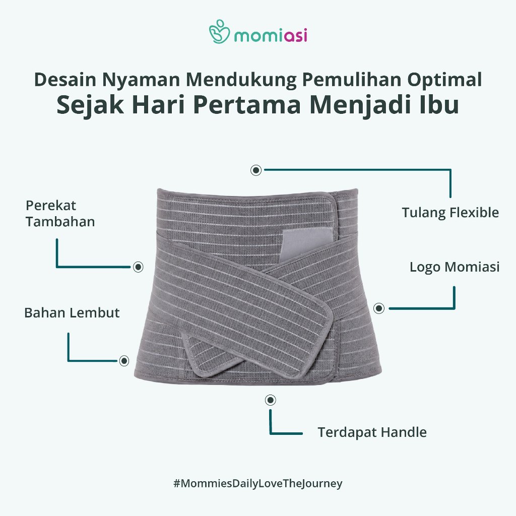 Momiasi - Korset Nano Bamboo FAST SLIM - Premium Korset Nano Bamboo Pasca Melahirkan