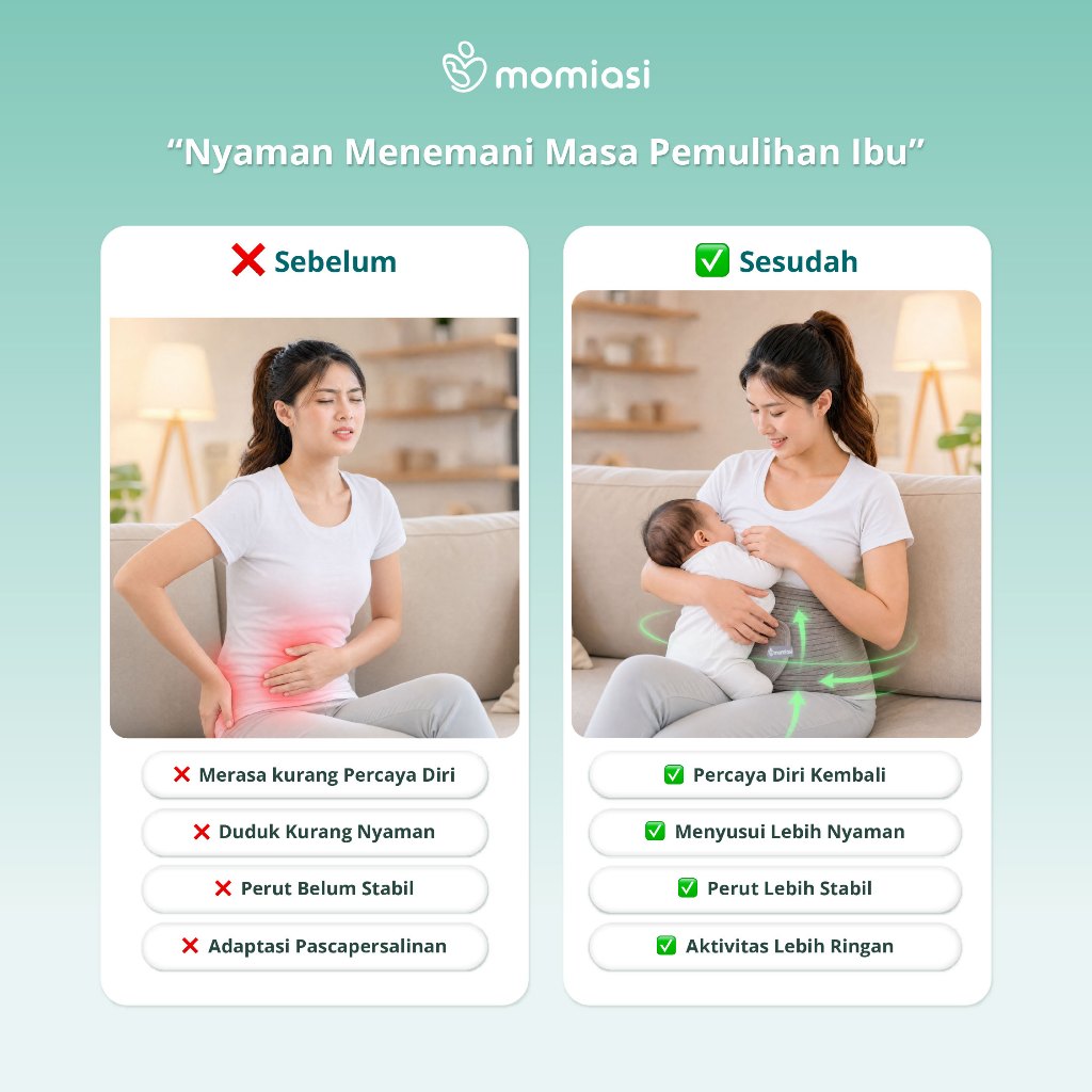 Momiasi - Korset Postpartum Bamboo - Korset Bamboo Pasca Melahirkan BIG SIZE