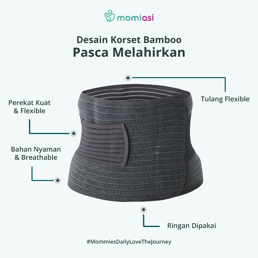Momiasi - Korset Postpartum Bamboo - Korset Bamboo Pasca Melahirkan BIG SIZE