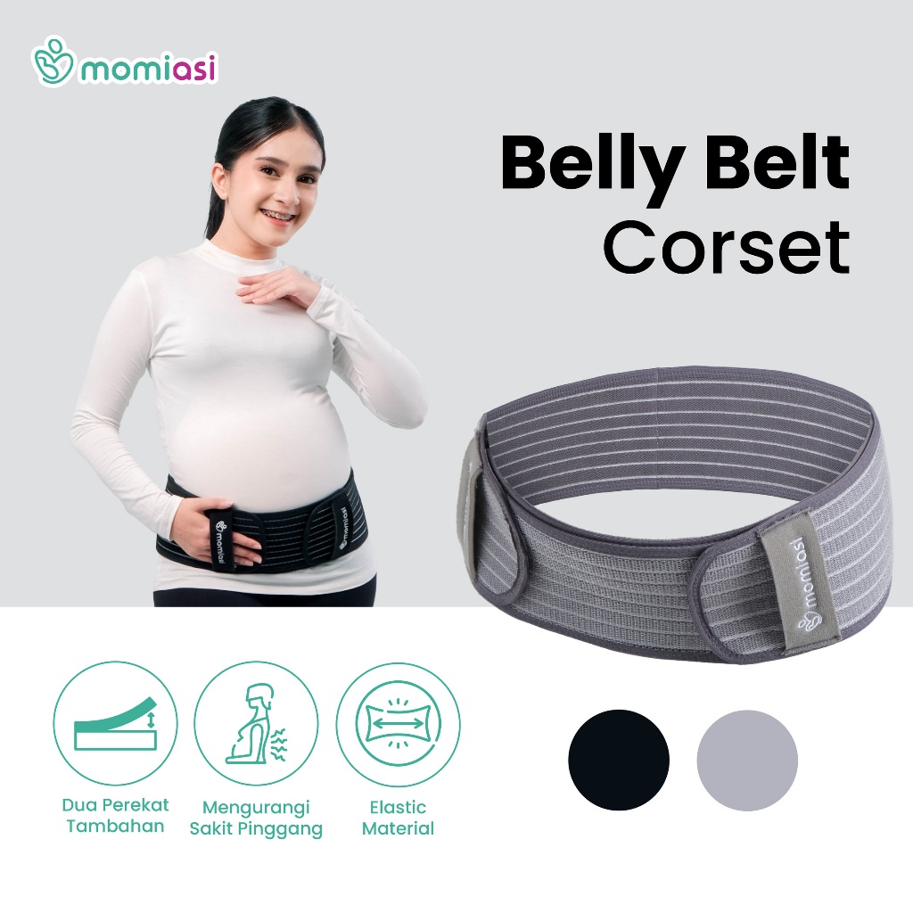 Momiasi - Exclusive Maternity Bundle -  Belly Belt Sabuk Hamil Penyangga Premium Free Mystery Gift