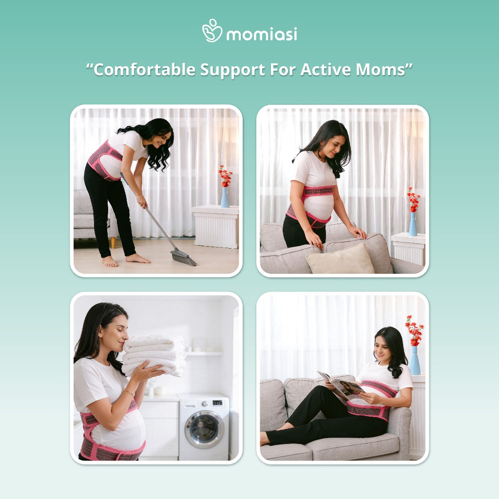 Momiasi – Belly Balance Bamboo Maternity Corset | Pregnancy Belt | Sabuk Hamil Penyangga Premium