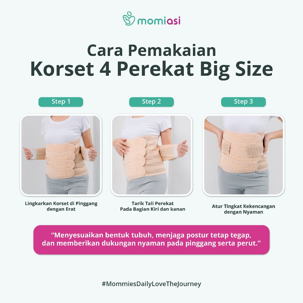 Momiasi - BIG SIZE Korset Pasca Melahirkan 4 Perekat