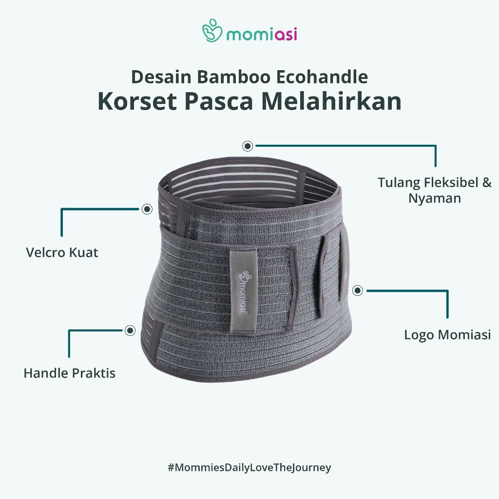 Momiasi - Korset Postpartum Bamboo - Korset Bamboo Pasca Melahirkan BIG SIZE (NEW)