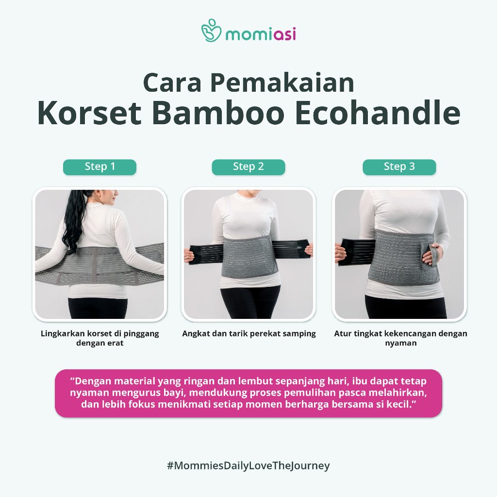 Momiasi - Korset Postpartum Bamboo - Korset Bamboo Pasca Melahirkan BIG SIZE (NEW)