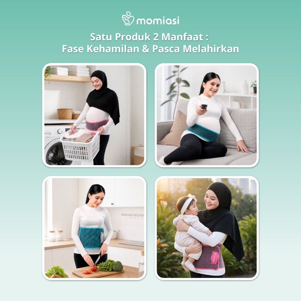 Momiasi - Korset 2 in 1 Nano Bamboo Fast Slim Premium - Postpartum Corset & Maternity Multifungsi