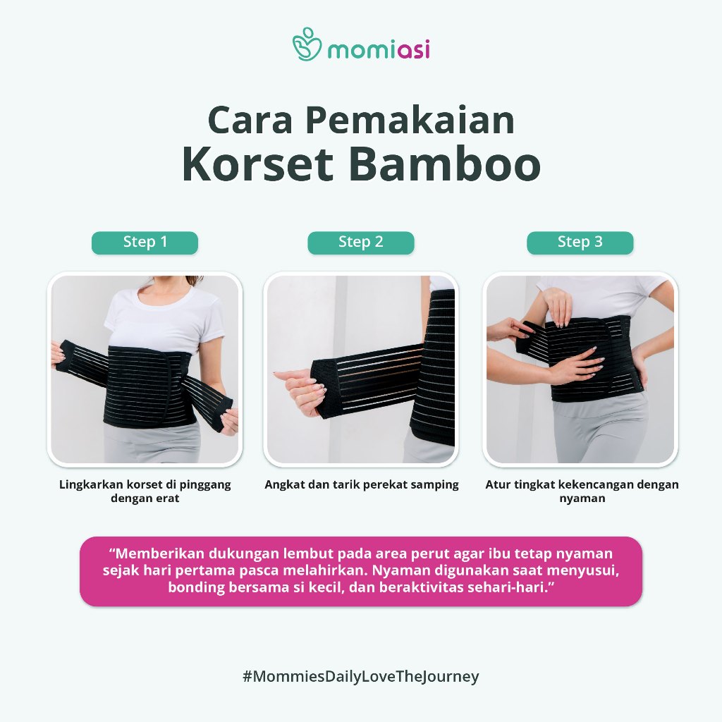 Momiasi - Korset Postpartum Bamboo - Korset Bamboo Pasca Melahirkan BIG SIZE
