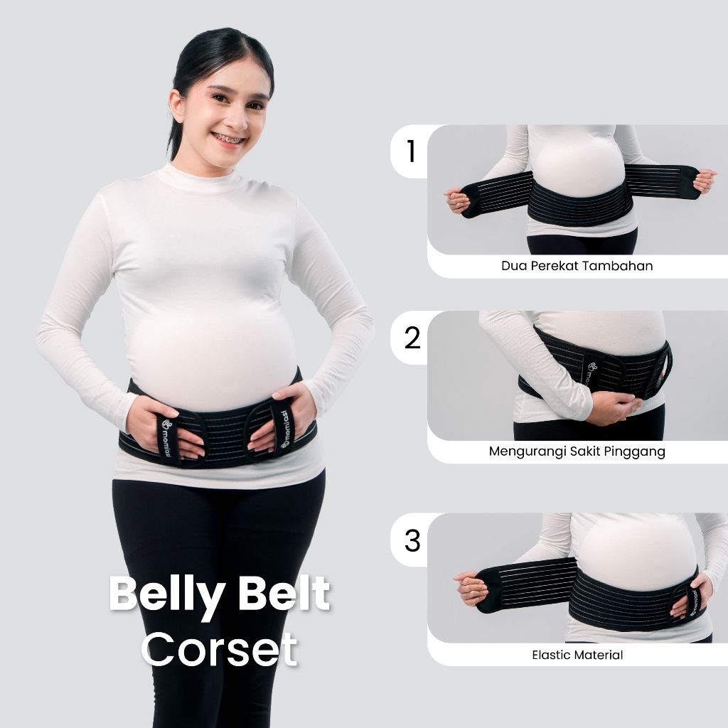 Momiasi - Exclusive Maternity Bundle -  Belly Belt Sabuk Hamil Penyangga Premium Free Mystery Gift