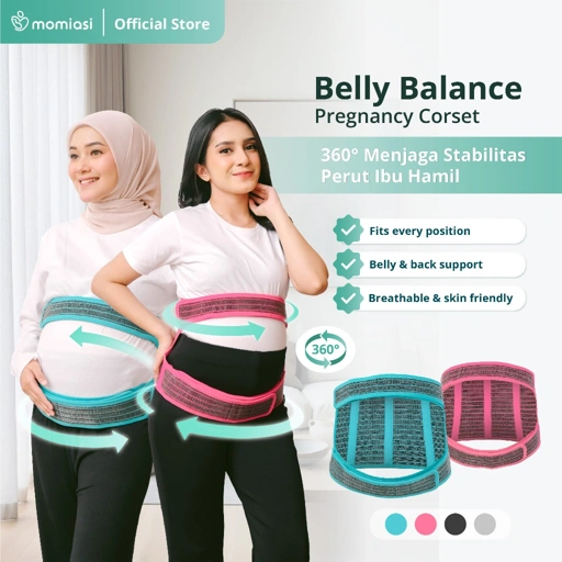 Momiasi – Belly Balance Bamboo Maternity Corset | Pregnancy Belt | Sabuk Hamil Penyangga Premium