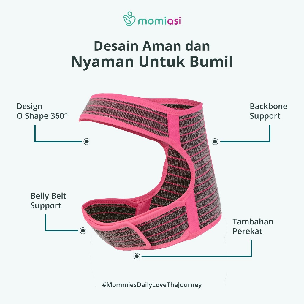 Momiasi – Belly Balance Bamboo Maternity Corset | Pregnancy Belt | Sabuk Hamil Penyangga Premium