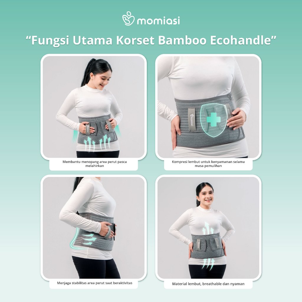 Momiasi - Korset Postpartum Bamboo - Korset Bamboo Pasca Melahirkan BIG SIZE (NEW)