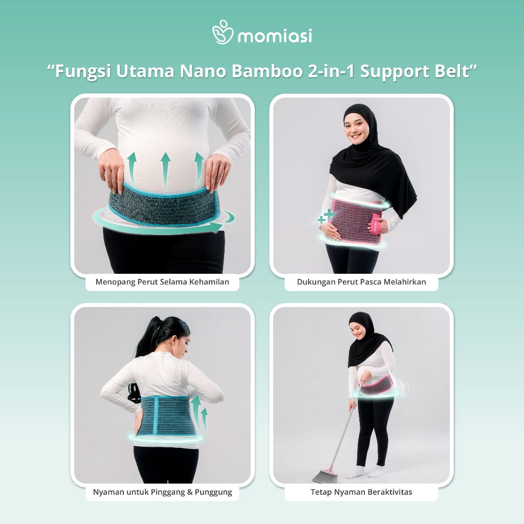 Momiasi - Korset 2 in 1 Nano Bamboo Fast Slim Premium - Postpartum Corset & Maternity Multifungsi
