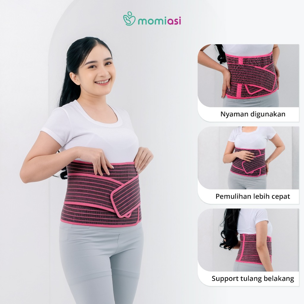 Momiasi - Korset Nanno Bamboo Charcoal - Korset Postpartum Adjustable