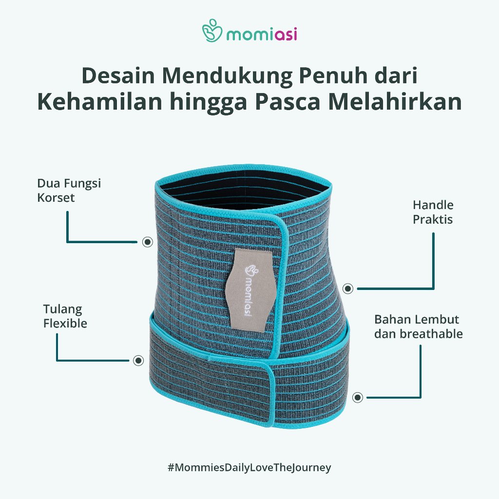Momiasi - Korset 2 in 1 Nano Bamboo Fast Slim Premium - Postpartum Corset & Maternity Multifungsi