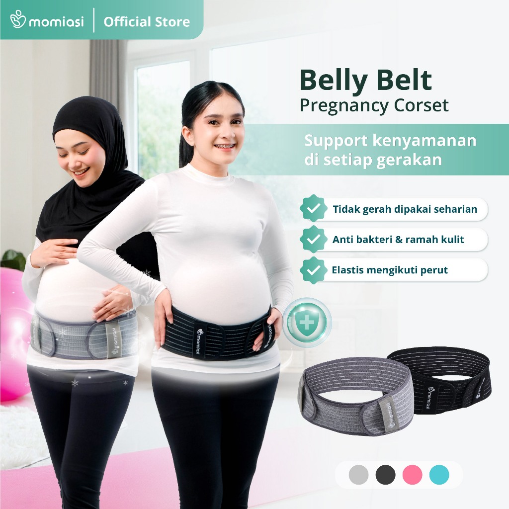 Momiasi – Belly Belt Bamboo Maternity Corset - Sabuk Penyangga Perut Ibu Hamil Premium