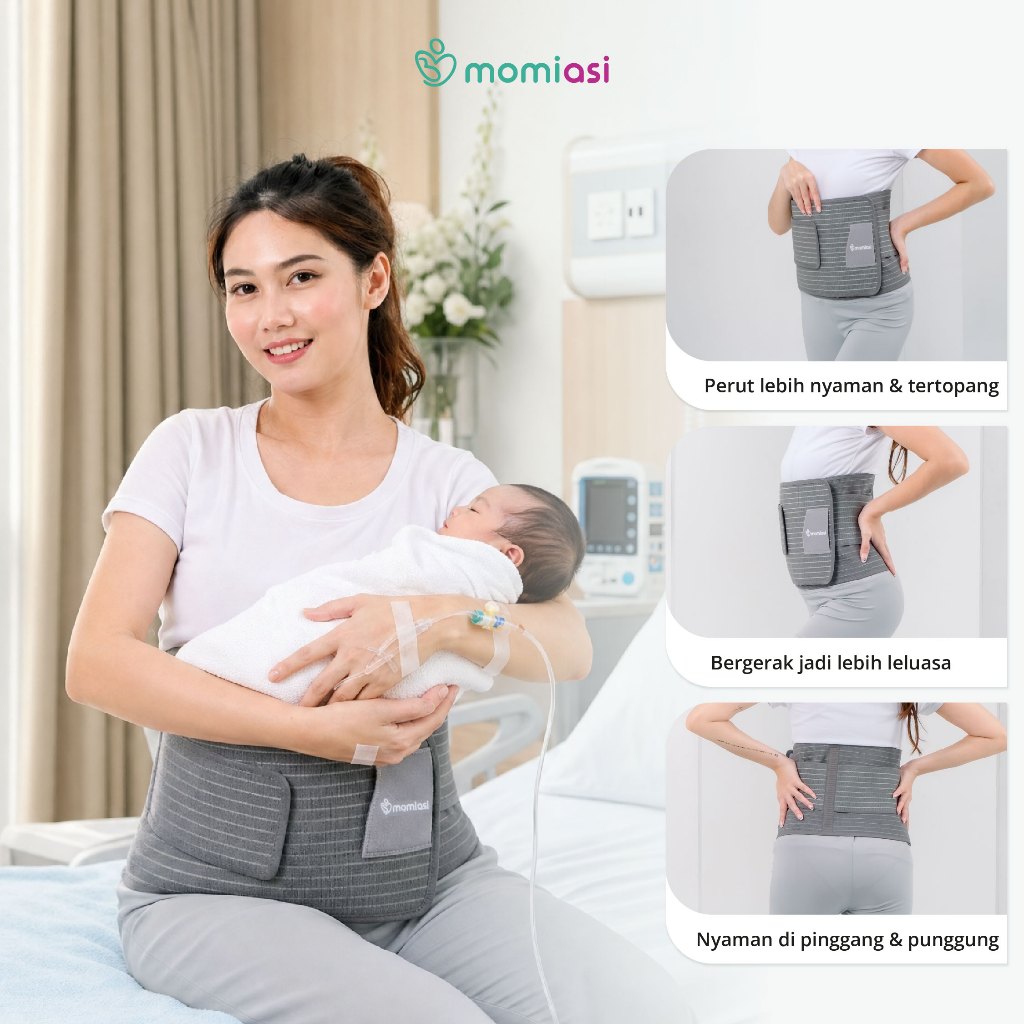 Momiasi - Korset Nano Bamboo FAST SLIM - Premium Korset Nano Bamboo Pasca Melahirkan