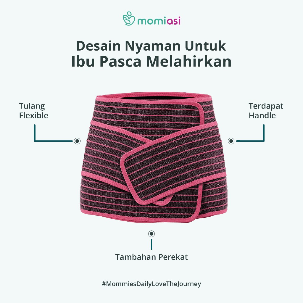 Momiasi - Korset Nanno Bamboo Charcoal - Korset Postpartum Adjustable