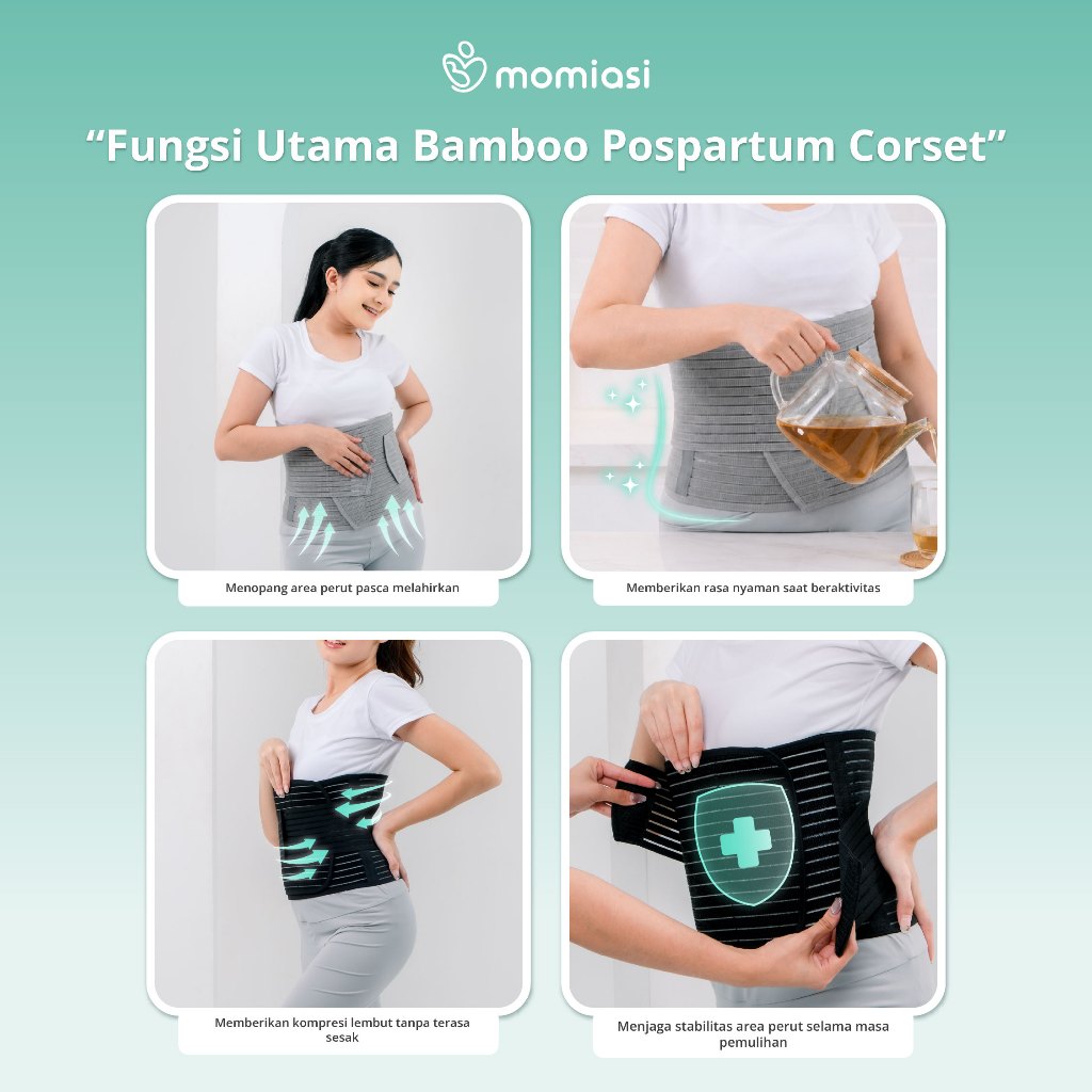 Momiasi - Korset Postpartum Bamboo - Korset Bamboo Pasca Melahirkan BIG SIZE