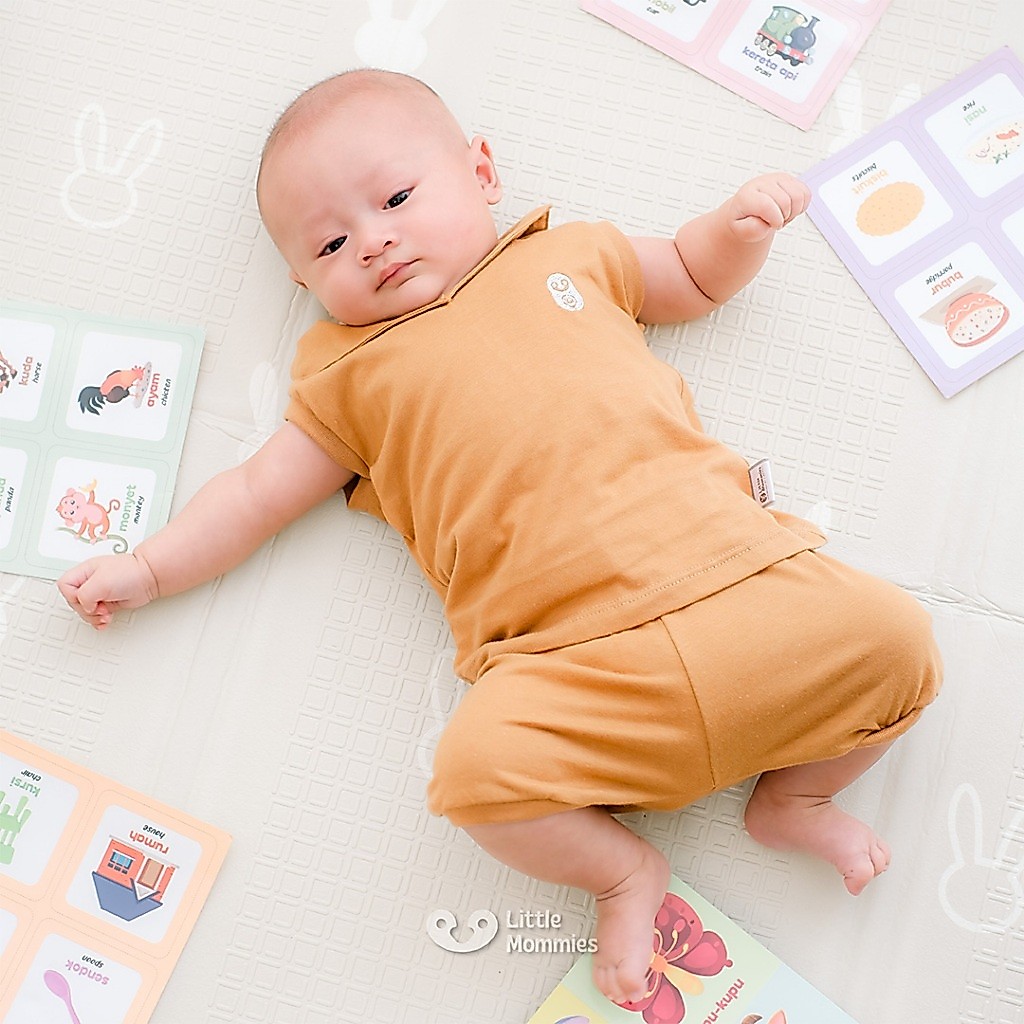 Little Mommies - Noel One Set Playsuit Newborn - Baju Bermain Bayi Comfortable 0-12 Month