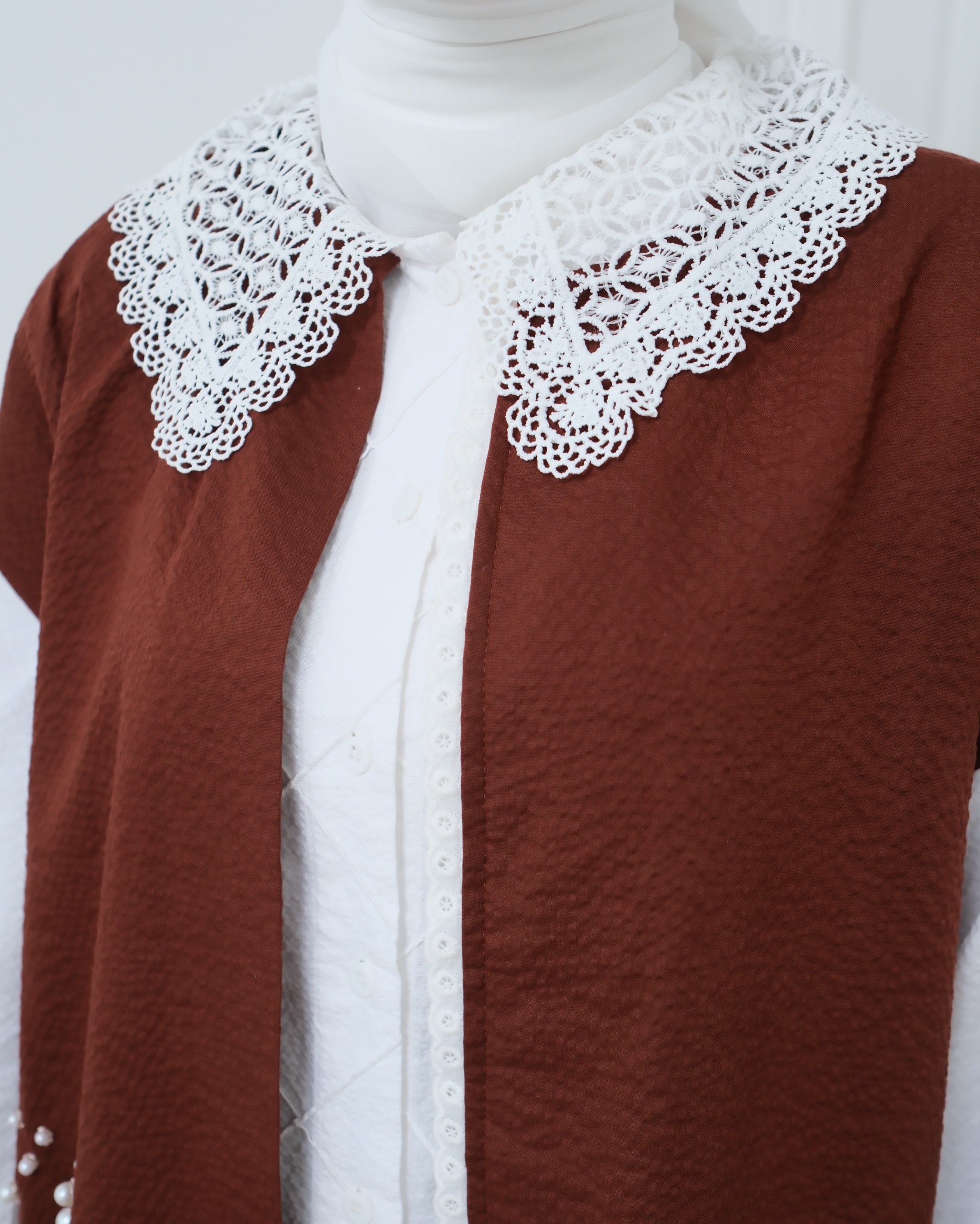eleanorre Bahati Vest Embroidery Atasan Wanita