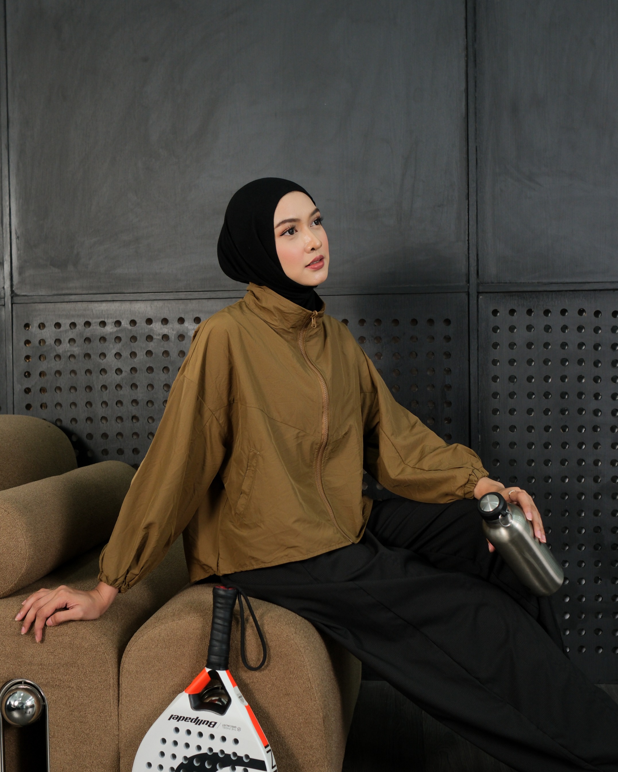 eleanorre Amora Crop Jaket II Jaket Wanita Parasut Premium