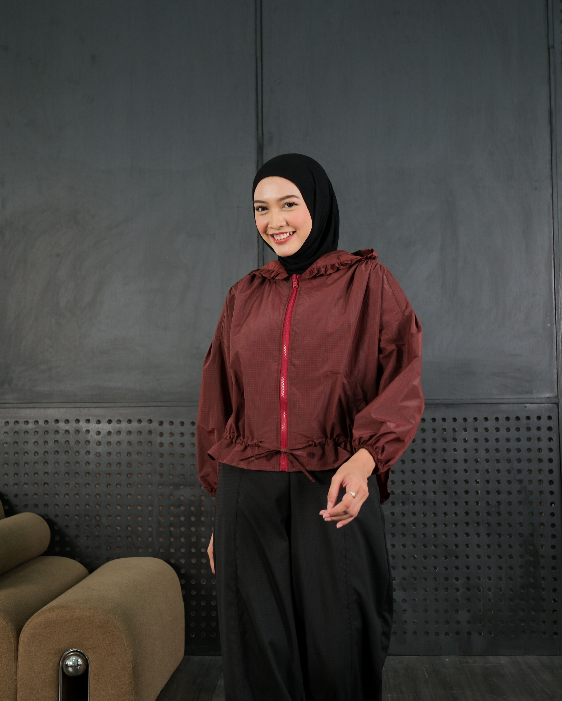 eleanorre Safiya Jacket Olahraga Wanita II Jaket Parasut Wanita Premium