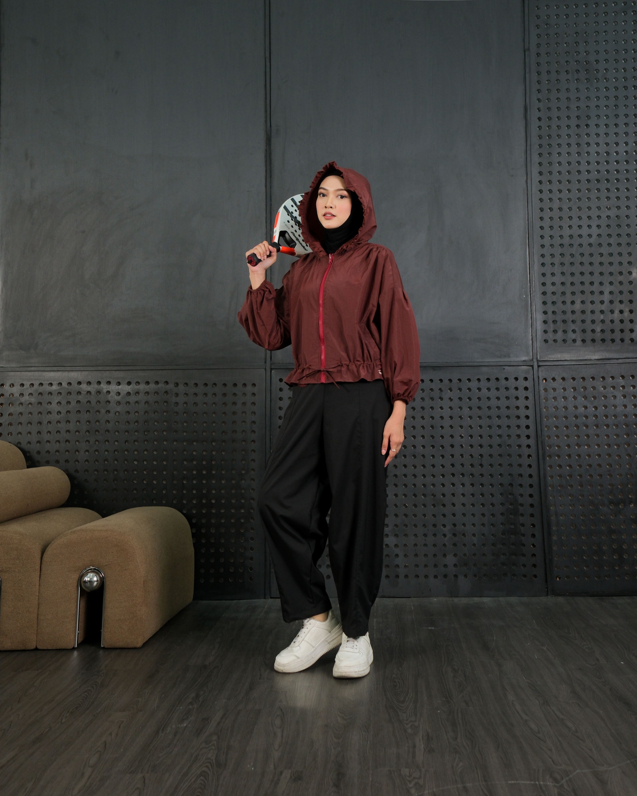 eleanorre Safiya Jacket Olahraga Wanita II Jaket Parasut Wanita Premium