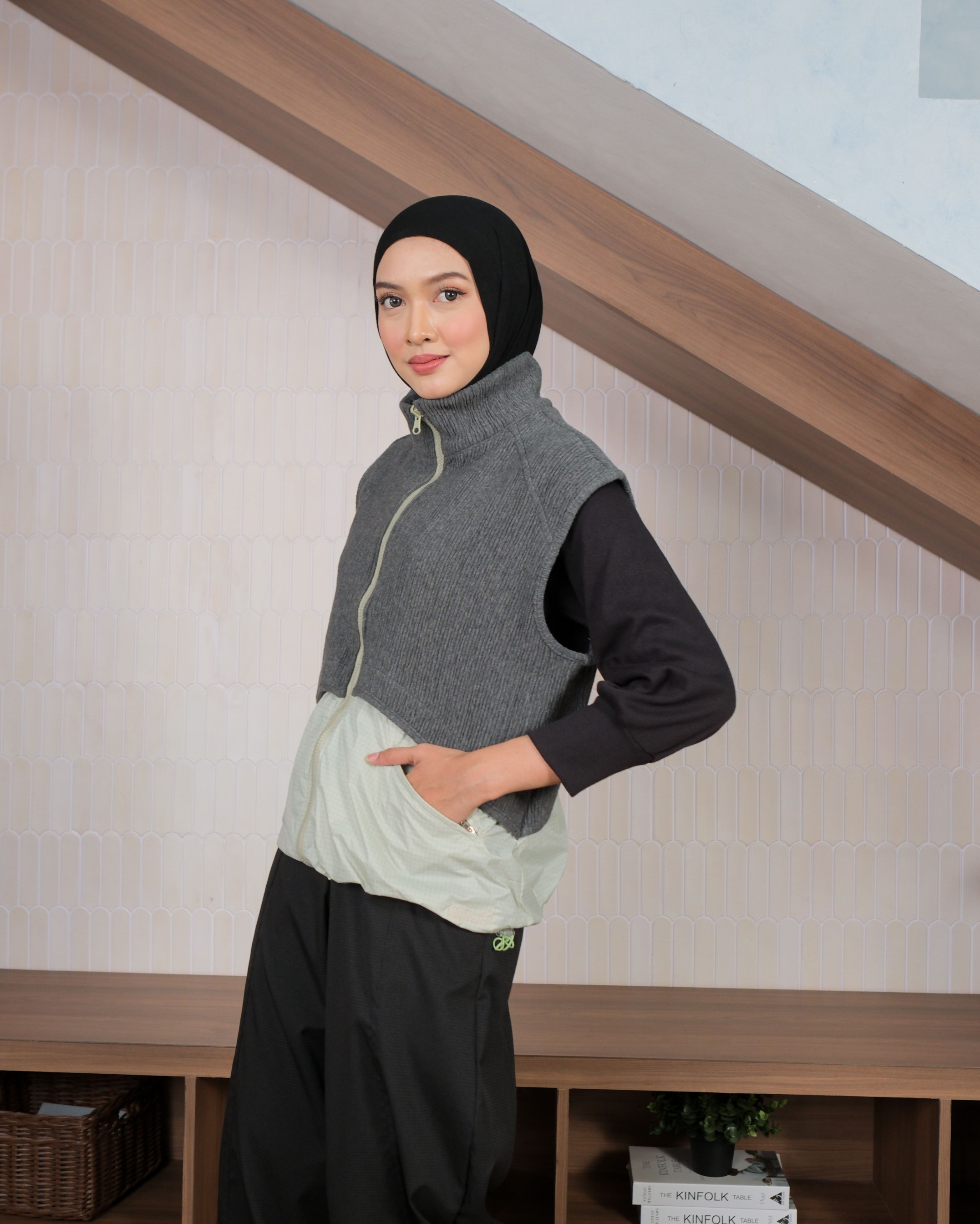 eleanorre Arabelle Knit Vest II Outer Vest Knit Wanita