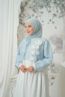 eleanorre Safa Azzahra Dress Ash Blue
