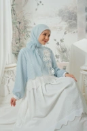 eleanorre Safa Azzahra Dress Ash Blue
