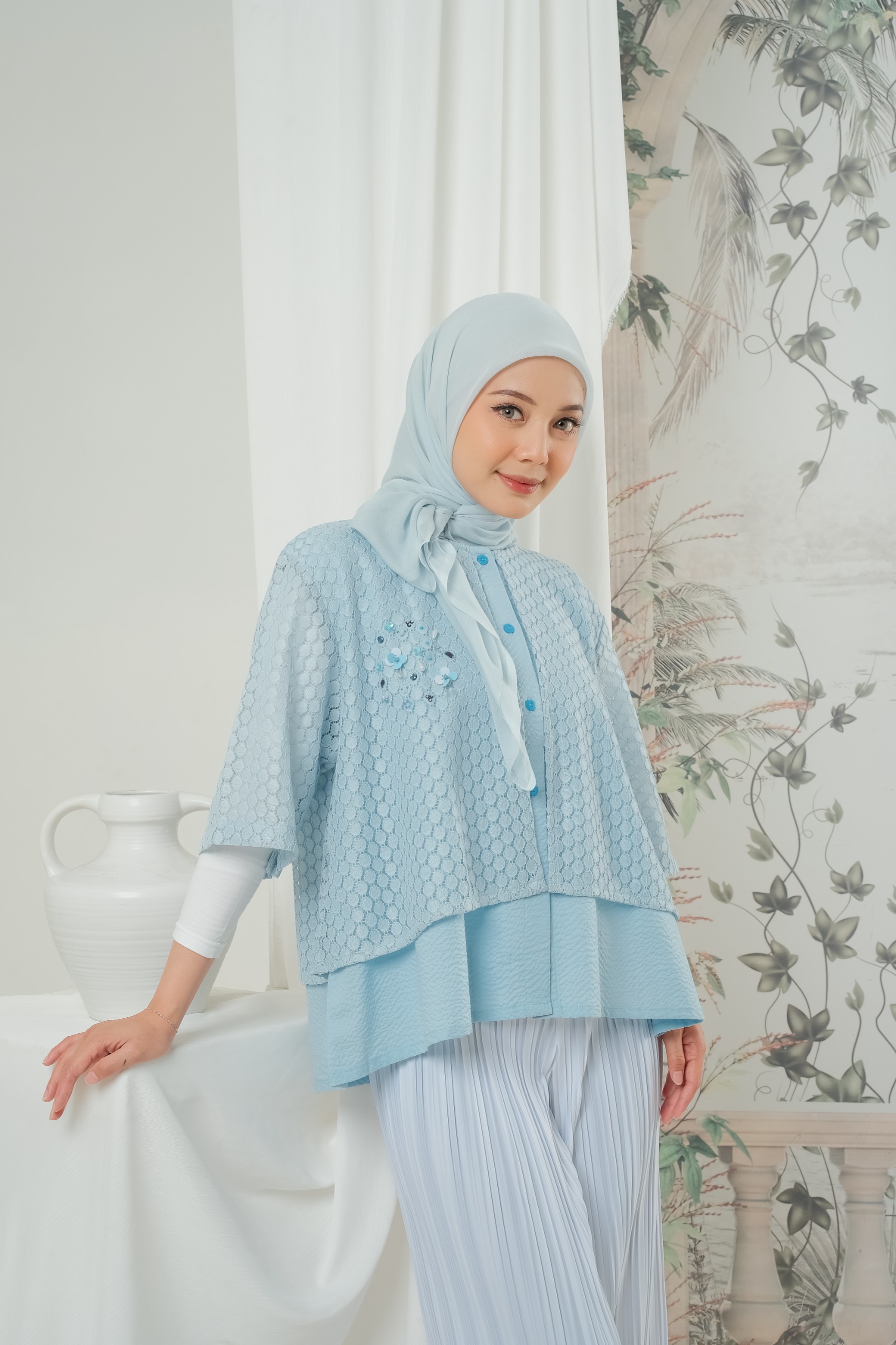 eleanorre Nayara Top Lace Atasan Wanita