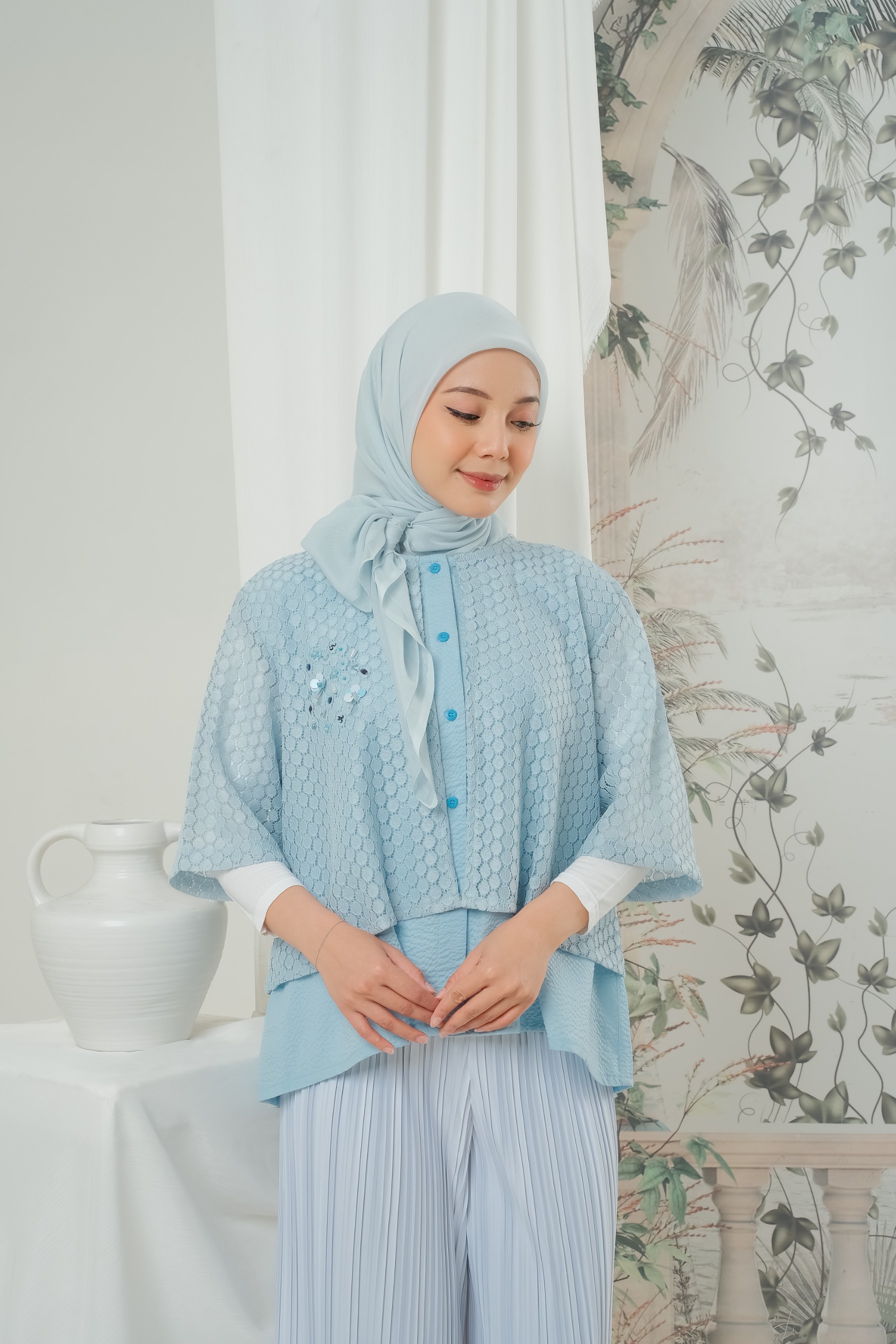 eleanorre Nayara Top Lace Atasan Wanita