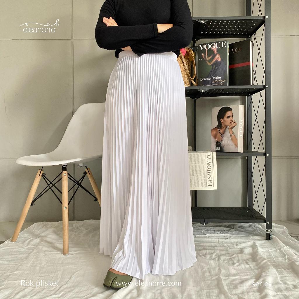 Eleanorre Rok Plisket Skirt Pleats Rok Bawahan Wanita Premium