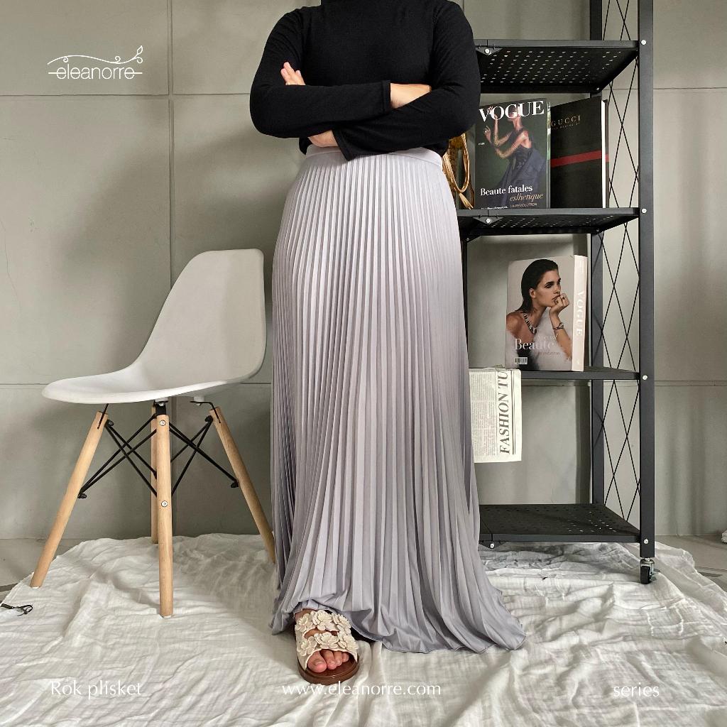Eleanorre Rok Plisket Skirt Pleats Rok Bawahan Wanita Premium