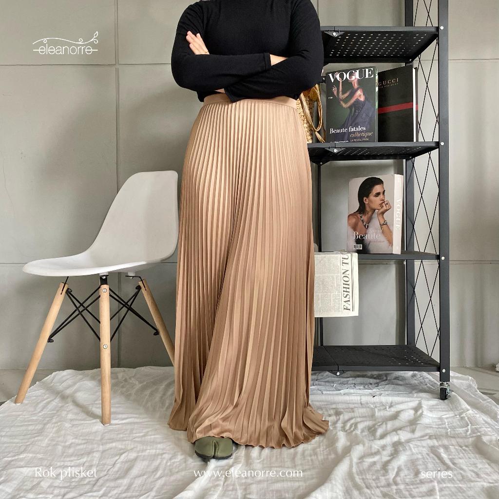 Eleanorre Rok Plisket Skirt Pleats Rok Bawahan Wanita Premium