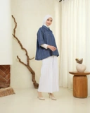eleanorre Hazel Top Denim Atasan Wanita