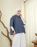 eleanorre Hazel Top Denim Atasan Wanita