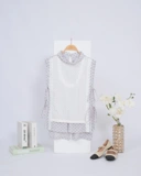 eleanorre Elena Embroidery Vest Atasan Wanita