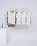eleanorre Elena Embroidery Vest Atasan Wanita