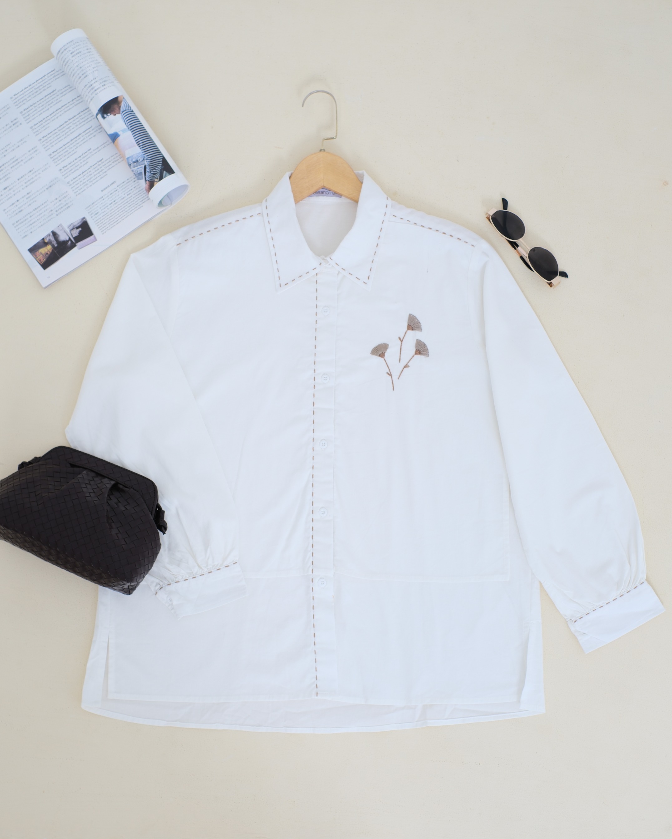 eleanorre Syafana Top Embroidery Atasan Wanita