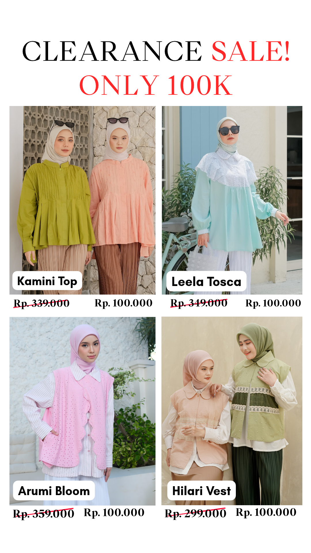 eleanorre Clearance Sale Produk II Baju Wanita Premium Harga Mulai dari 50K