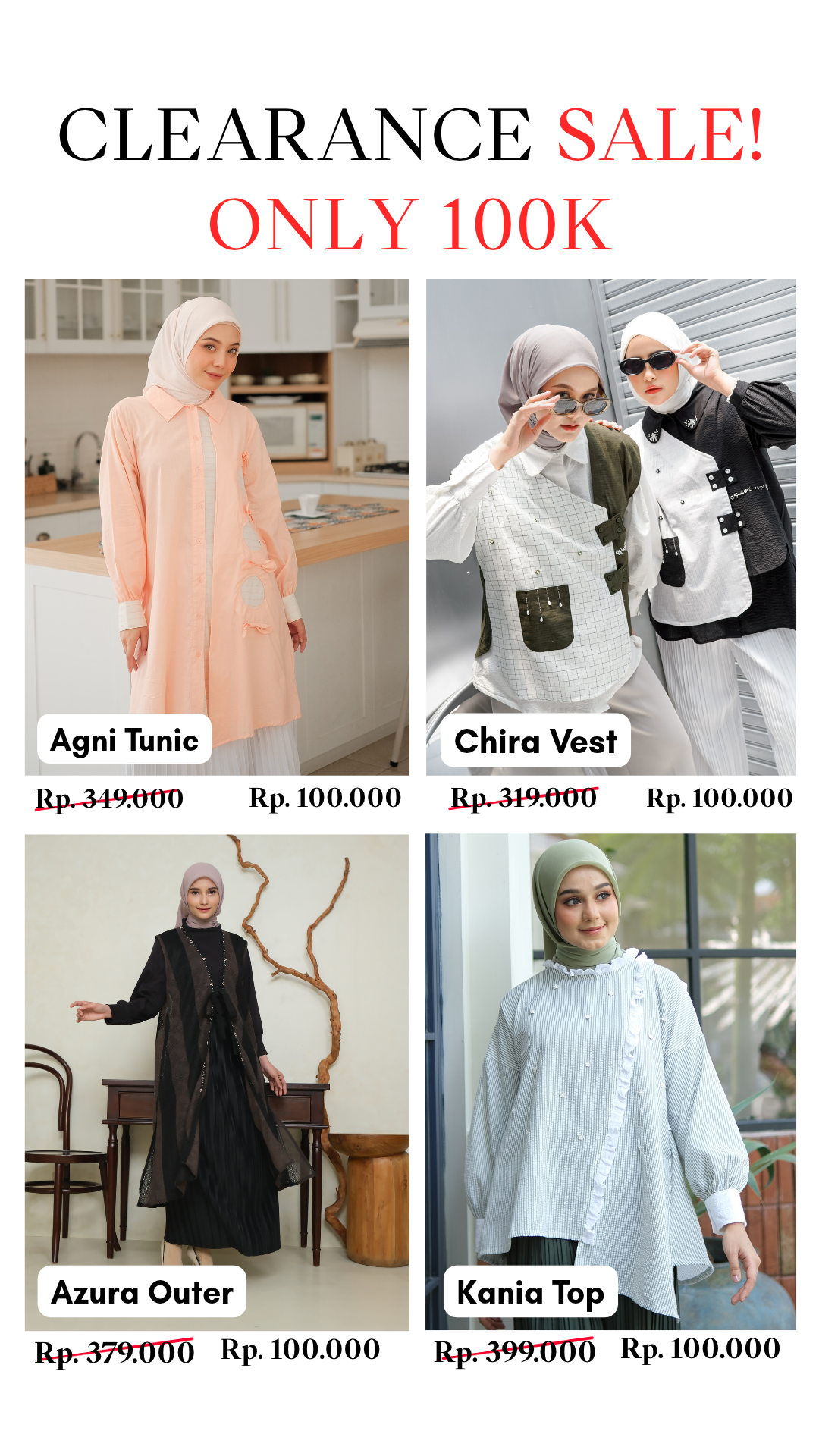 eleanorre Clearance Sale Produk II Baju Wanita Premium Harga Mulai dari 50K