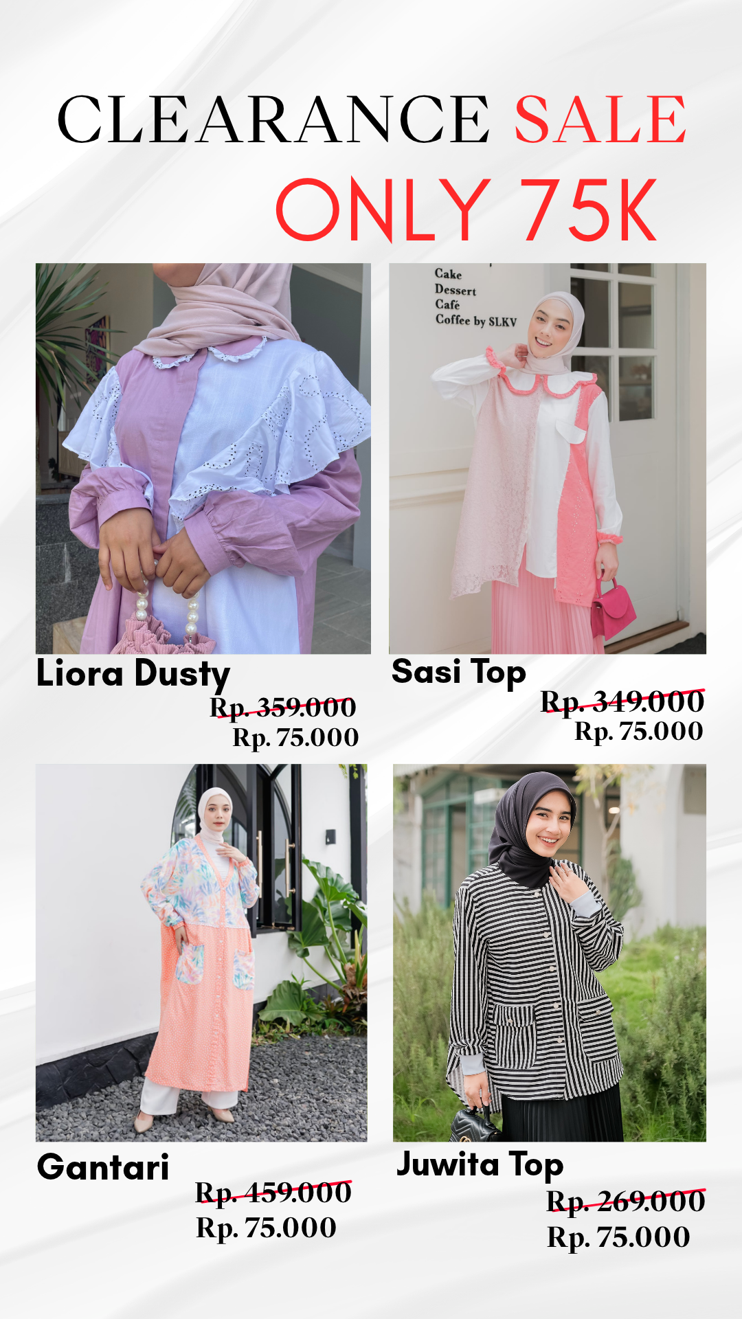 eleanorre Clearance Sale Produk II Baju Wanita Premium Harga Mulai dari 50K