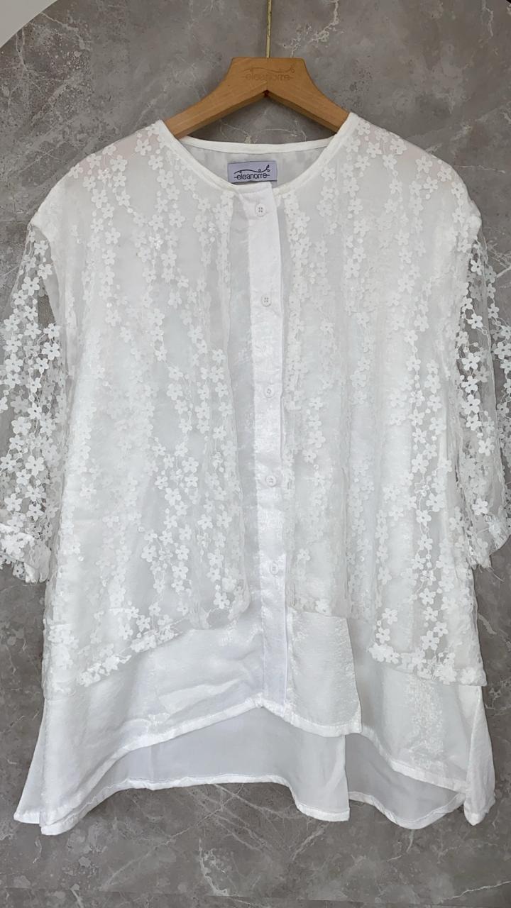 eleanorre Nayara Top Lace Atasan Wanita