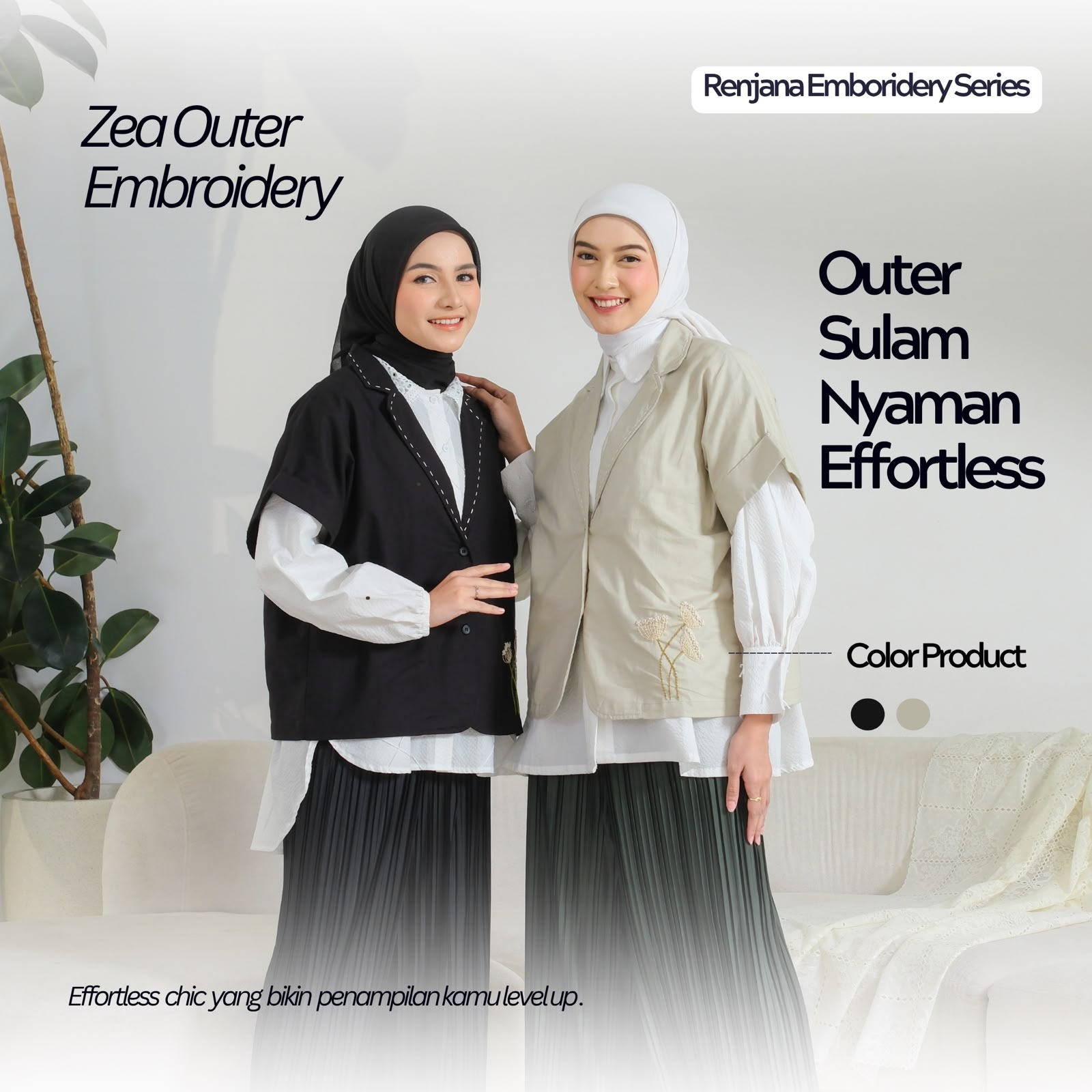 eleanorre Zea Outer Embroidery Atasan Wanita