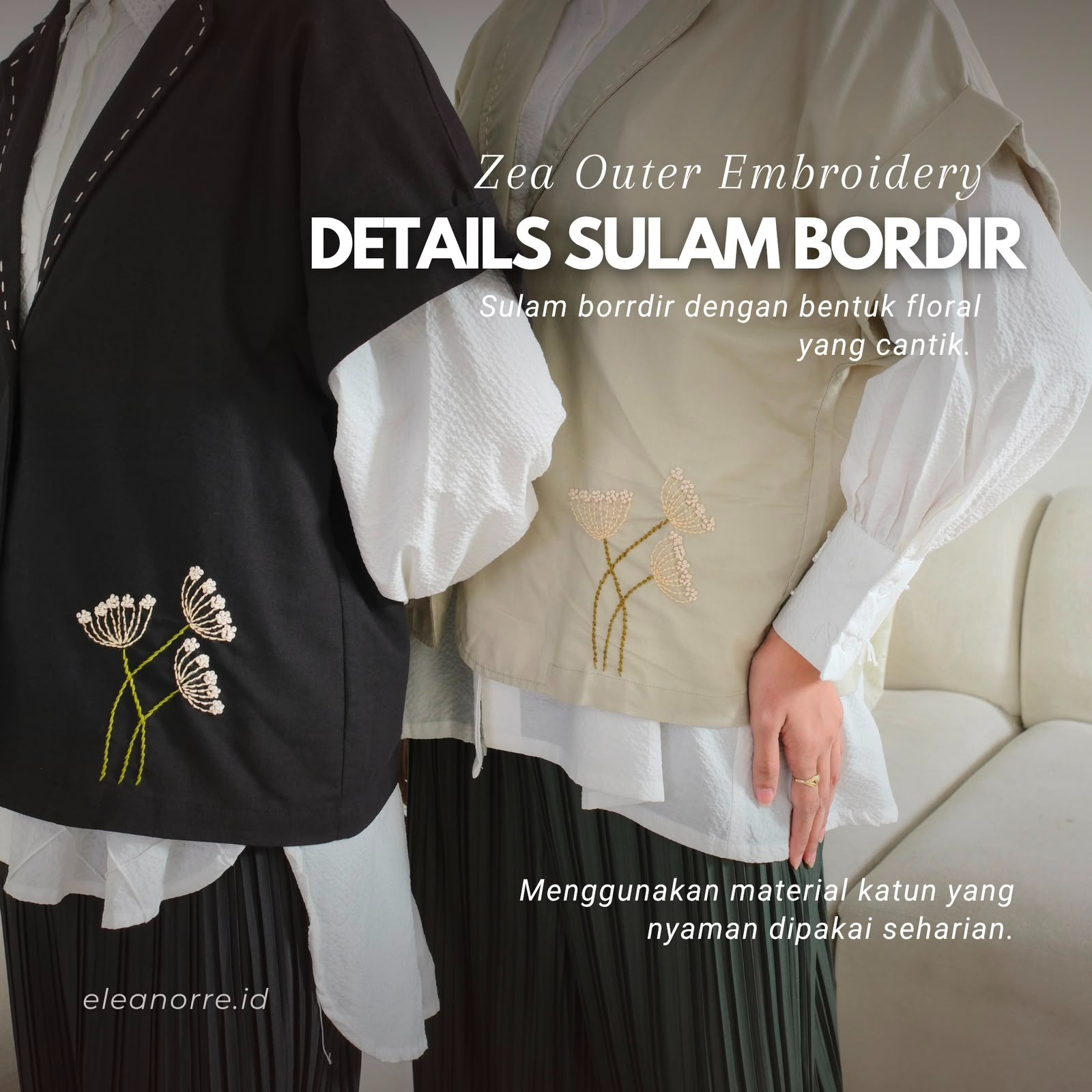 eleanorre Zea Outer Embroidery Atasan Wanita