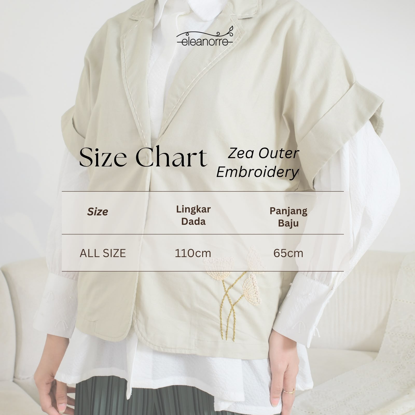 eleanorre Zea Outer Embroidery Atasan Wanita