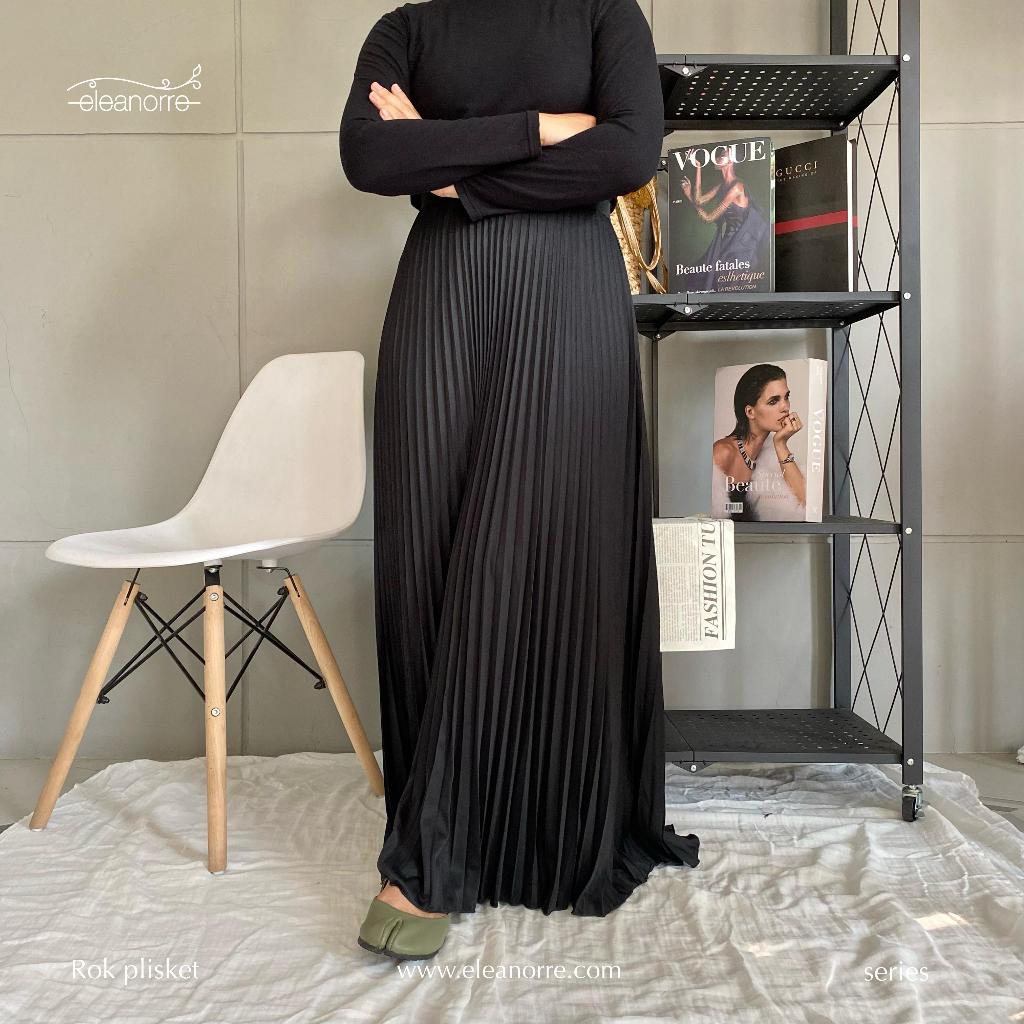 Eleanorre Rok Plisket Skirt Pleats Rok Bawahan Wanita Premium