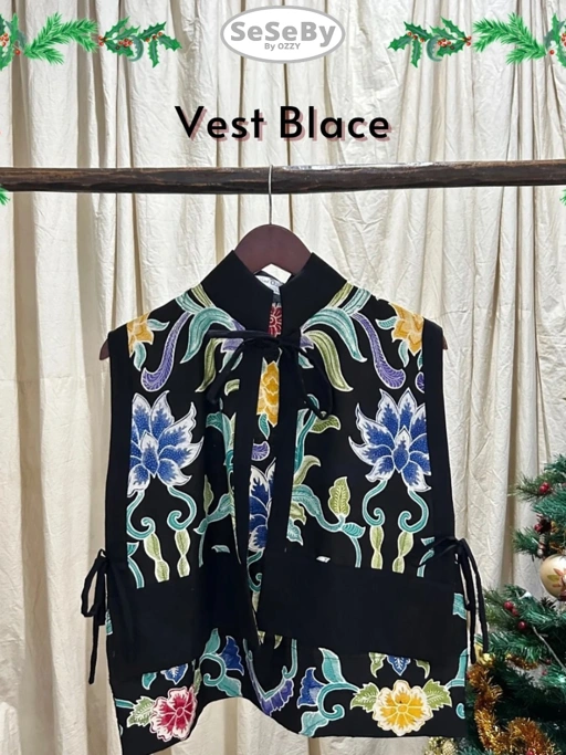 Image of Seseby Batik Pekalongan Vest Blace