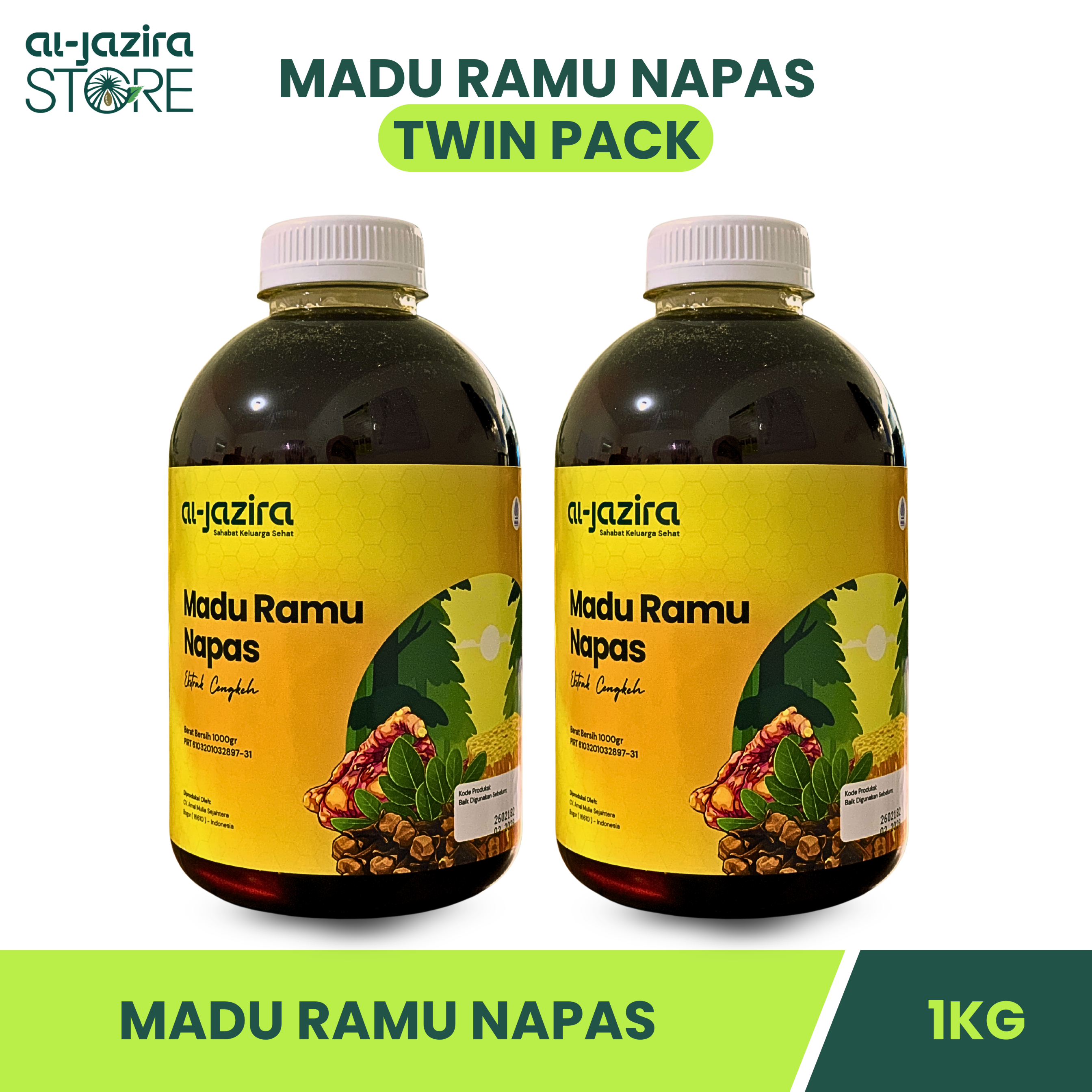 Al-Jazira Madu Ramu Napas Herbal 1Kg